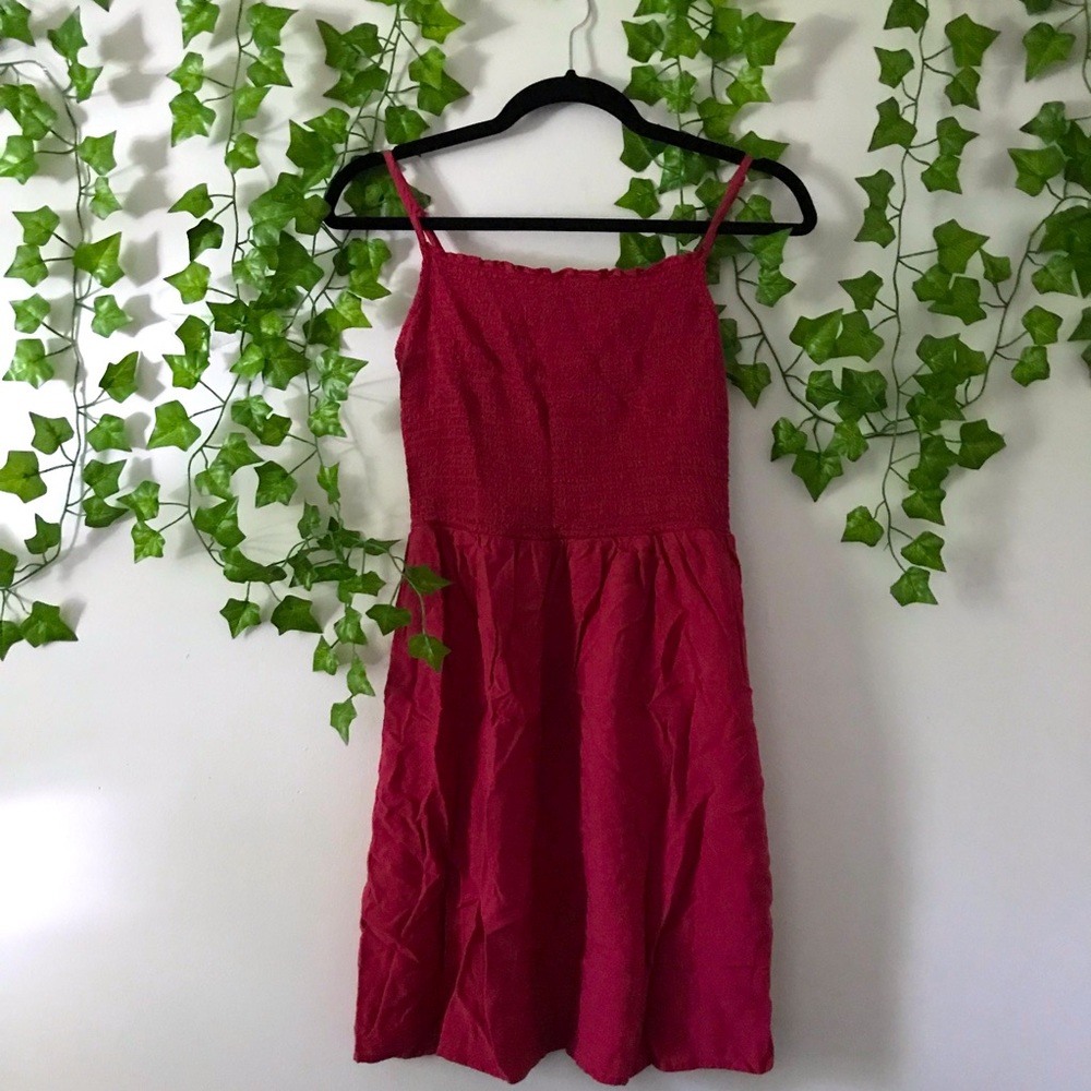 Red Stretchy Skater Dress